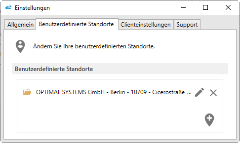 enaio® Outlook Add-In NG (Standorte)
